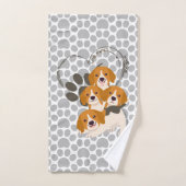Amoureux de les chiens de Kooikerhondje (Serviette à main)