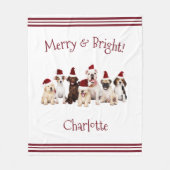 Amoureux de les chiens drôle couverture de Noël av (Devant)