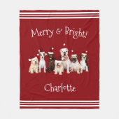 Amoureux de les chiens Rouge couverture de Noël av (Devant)