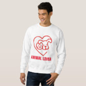 AMOUREUX DES ANIMAUX, Chat & Chien, T-shirts (Devant entier)