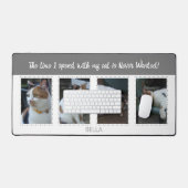 Amoureux des animaux chats 4 photo nom blanc gris (Clavier et souris)