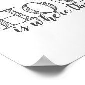 amoureux des chats citation poster gris et blanc (Coin)