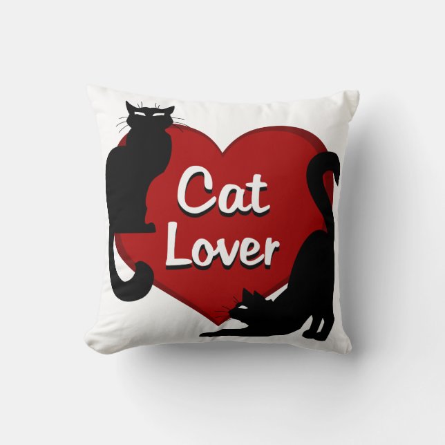 Amoureux des chats Coussin Amoureux des chats Cade (Recto)