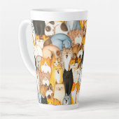 Amoureux des chats Latte Mug (Angle gauche)