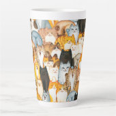 Amoureux des chats Latte Mug (Devant)