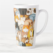 Amoureux des chats Latte Mug (Droite)