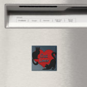 Amoureux des chats Magnet Kitty Chat Réfrigérateur (In Situ (Lave-vaisselle))