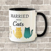 Amoureux des chats marié Fun Gift Mug