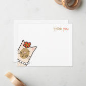 Amoureux des chats siamois | Cartes de notes de re (Devant/Arrière en situation)