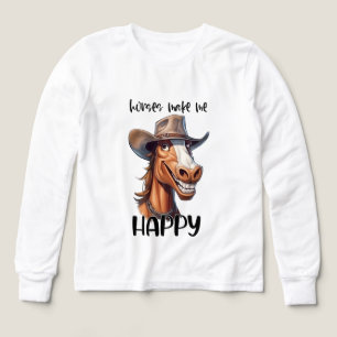 Amoureux des chevaux garçons amusants