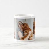 Amoureux des chiens adorable photo Collage Mug (Centre)