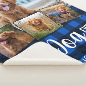 Amoureux des chiens Bleu Buffalo Plaid Photo Colla (3/4)