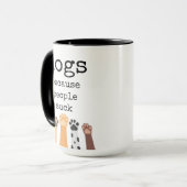 Amoureux des chiens, Citation de chien, Drôle, Mug (Devant gauche)