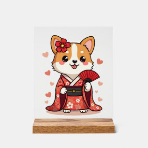 Amoureux des chiens Corgi Geisha Gallois