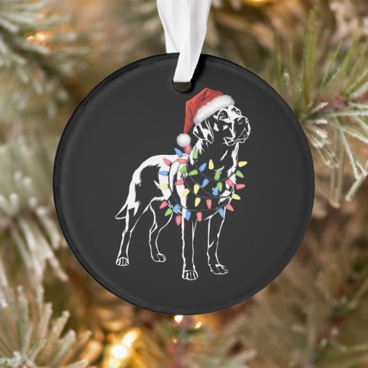 Amoureux des chiens de Noël père Noël Labrador Ret (Arbre)
