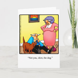 Amoureux des chiens Humour drôle de carte de voeux