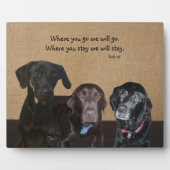 Amoureux des chiens Plaque (Devant)