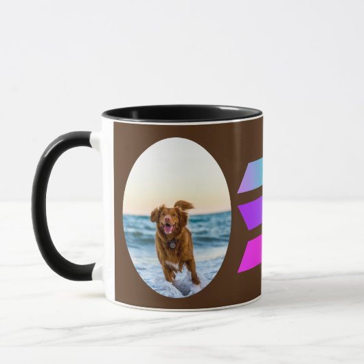 AMOUREUX DES CHIENS solana crypto café Mug (Gauche)