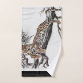 Amoureux des léopards (Serviette à main)