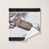 Amoureux des léopards (Gant de toilette)