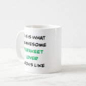 amoureux des perruches, Mug génial (Devant gauche)