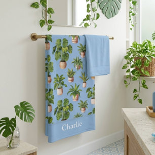Amoureux des plantes de maison bleues