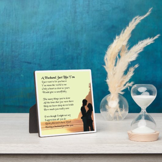 Amoureux Design Mari Poème Plaque (Insitu)
