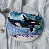 Amoureux d'Orca Nature Amical Badge (En situation)