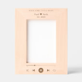 Amoureux du cadre photo personnalisé Song avec gra (Recto)