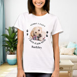 Amoureux du chien Personnalisé Photo pour animal d<br><div class="desc">Désolé, je ne peux pas avoir de plans avec mon chien ! Surprenez votre amoureux des chiens préféré pour l'anniversaire, la Fête des mères ou Noël avec ce super mignon t-shirt photo personnalisé pour animaux de compagnie. Customisez ce t-shirt amoureux des chiens avec la photo préférée de votre chien, et...</div>