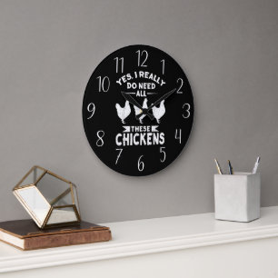 amoureux du poulet drôle art du mot Grande horloge