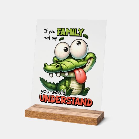 Amoureux Famille alligator mot art (Angle)