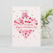 Amoureux Inséparables Carte Cœur – Joyeuse Saint V (Debout devant)