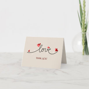 Amoureux Texte Simple Élégant Merci