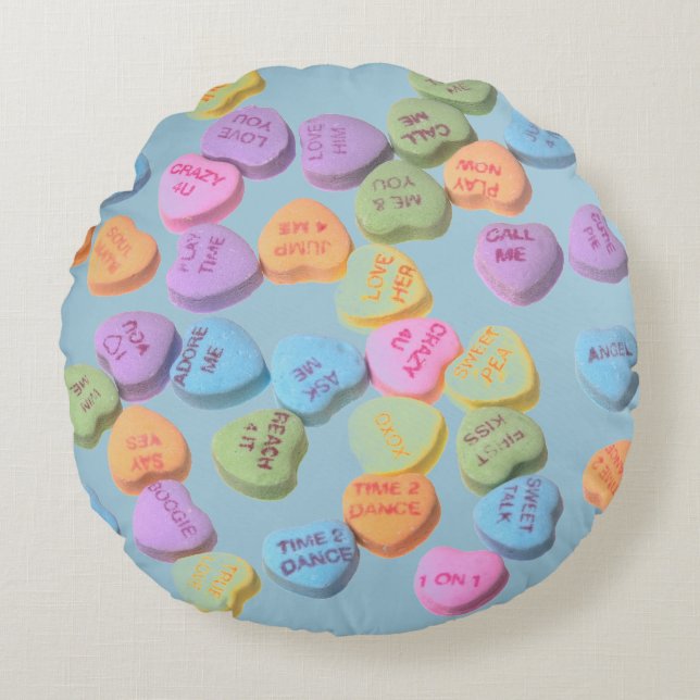 amoureux valentines jour bonbons coussin (Devant)
