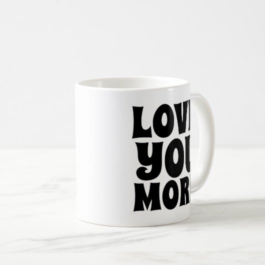 AMOUREZ-VOUS PLUS DE CAFÉ MUGS (Devant droit)