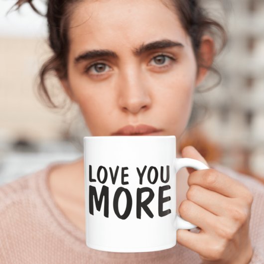 AMOUREZ-VOUS PLUS DE MUGS DE CAFÉ Romantique