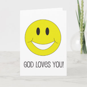 Amours de Dieu de sourire vous carte de voeux
