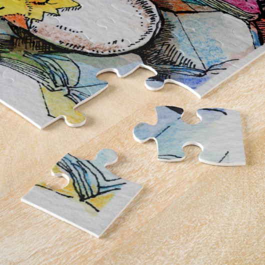 Amours de famille de canard pour lire le puzzle (Côté)