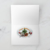 Amours de pattes de Papillon Père Noël vous cartes (Intérieur)