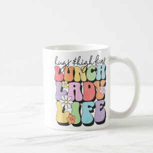 & High Fives Lunch Lady Vibes School Waardevol Koffiemok