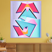 Ampamstract  canvas afdruk (Insitu (Woonkamer))