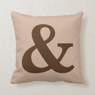 Ampersand "&" Accent Sierkussen