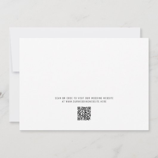 Ampersand Bold Typography Zwart Save the Date Kaart (Achterkant)