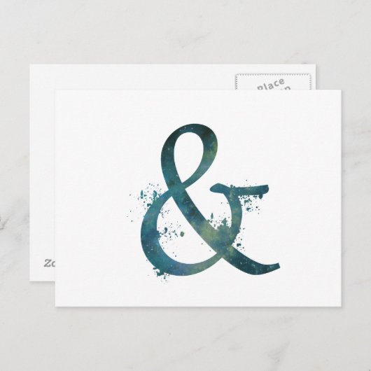 Ampersand Briefkaart (Voorkant / Achterkant)