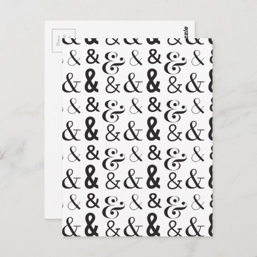 ampersand briefkaart (Voorkant / Achterkant)
