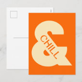 Ampersand Chill Minimalistisch Briefkaart (Voorkant / Achterkant)