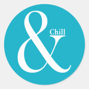 Ampersand Chill Ronde Sticker