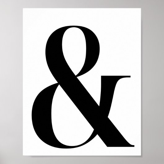 Ampersand / Et Signer Poster (Devant)