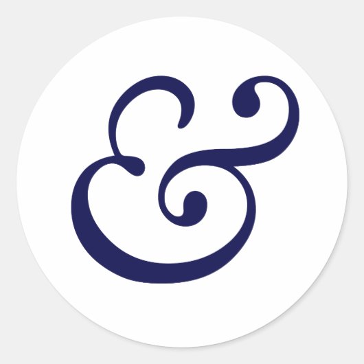 Ampersand is  ronde sticker (Voorkant)